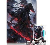 Puzzles Adultes 1000 pièces, Fantasy Ninja Warrior, 1000 pièces pour Adultes, Anti-Stress, Vacances à la Maison, Temps Mort, Interaction Parent-Enfant (Taille 75x50cm)