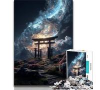 Puzzles Adultes 1000 pièces Fantasy Torii Gate 1000 pièces pour Adultes, Jeu de Quiz, décoration Murale, Cadeaux d'anniversaire et de Noël Uniques (Taille 38x26cm)