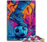 Puzzles Adultes 1000 pièces Football Peinture à l'huile pour et à partir de 14 Ans Jouets de Jeu Car C'est idéal comme Cadeau pour Toute la Famille 50x75cm
