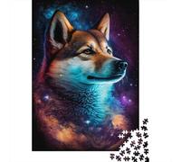 Puzzles Adultes 1000 pièces Galaxy Shiba Inu Puzzles en Papier pour Adultes Jeu éducatif Défi Jouet 1000 pièces (38 x 26 cm)