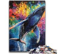 Puzzles Adultes 1000 pièces Graffiti Baleine pour et à partir de 14 Ans Jouets de Jeu Car C'est Un pour Toute la Famille 26x38cm