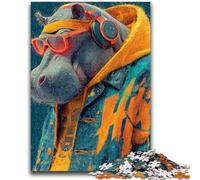 Puzzles Adultes 1000 pièces Hippo pour et à partir de 14 Ans Jouets de Jeu Car C'est Un pour Toute la Famille 50x75cm