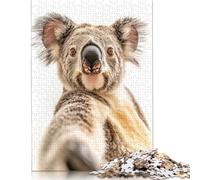 Puzzles Adultes 1000 pièces Koala Selfie Puzzles en Papier pour Adultes Jeux de Puzzle durables Cadeaux d'halloween 1000 pièces (38 x 26 cm)