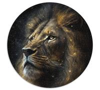 Puzzles Adultes 1000 pièces Lion Puzzles pour Adultes Soirée Jeux en Famille, décoration intérieure et entraînement cérébral Cadeau 67,5 x 67,5 cm