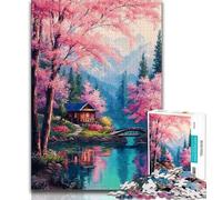 Puzzles Adultes 1000 pièces Loup Noir et Blanc, pour Jeu éducatif, Jouet de défi, Cadeaux pour Amis et Famille pour Les 14 Ans 38x26cm