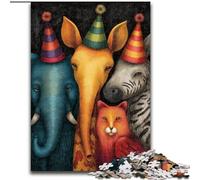Puzzles Adultes 1000 pièces Monde Animal, à partir de 14 Ans, décoration d'intérieur, à Offrir en Cadeau à Toute la Famille (Taille 26x38cm)