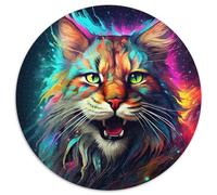 Puzzles Adultes 1000 pièces, Motif Lynx coloré, idéal pour Les Loisirs en Famille pour Les fêtes et Les Anniversaires 67,5 x 67,5 cm