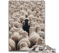 Puzzles Adultes 1000 pièces Moutons pour 14 Ans et Plus Cadeaux intéressants pour la réduction du Stress pour Les Amis et la Famille 50x75cm