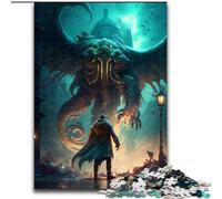 Puzzles Adultes 1000 pièces Mythe de Cthulhu Puzzles pour Adultes Taille 50x75cm pour la décoration intérieure, de Noël et du Nouvel an pour Les Adolescents