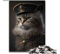 Puzzles Adultes 1000 pièces Napoléon Robe Chat en Bois, Jeu Familial interactif, Convient aux 14 Ans et Plus 50x75cm Un pour Noël ou Un Anniversaire