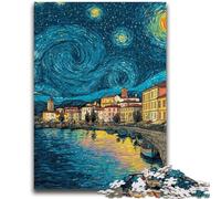 Puzzles Adultes 1000 pièces Night Sky Ciel Nocturne pour Adolescents, Jeux éducatifs, décoration d'intérieur, Cadeau d'anniversaire, Art Mural (75x50cm)