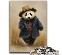 Puzzles Adultes 1000 pièces Panda pour Les 14 Ans et Plus Cadeaux intéressants pour la réduction du Stress pour Les Amis et la Famille 50x75cm