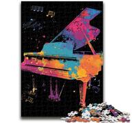 Puzzles Adultes 1000 pièces Piano Aquarelle pour Les 14 Ans et Plus Cadeaux intéressants pour la réduction du Stress pour Les Amis et la Famille 50x75cm