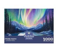 Puzzles Adultes 1000 Pièces Puzzle aurores du NordPuzzles Papier Jeu De Famille pour La Décoration De La Maison Ours polairePour Adultes Et Enfants À Partir De 14 an 38x26cm/1000pcss