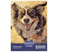 Puzzles Adultes 1000 Pièces Puzzle Australian Shepherd Puzzles Papier Jeu Éducatif Puzzle Familial Pet Dog pour Adultes Et Enfants À Partir De 8 Ans 38x26cm/1000pcs