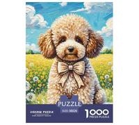 Puzzles Adultes 1000 Pièces Puzzle Bichon FriséPuzzles Papier Jeu Éducatif pour Les Amants Ou Les Amis Cadeau De Fête des Mères Pet Dog pour Adultes Et Enfants À Partir De 14 an 38x26cm/1000pcss