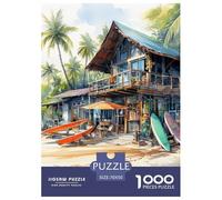 Puzzles Adultes 1000 Pièces Puzzle Boutique de plagePuzzles Papier Jeu De Famille Team Building Cadeau Planche de surfPour Adultes Enfants 70x50cm/1000pcs