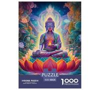 Puzzles Adultes 1000 Pièces Puzzle Buddha Statue Puzzles Papier Jeu De Famille pour La Décoration De La Maison Nirvana pour Adultes Et Enfants À Partir De 14 an 38x26cm/1000pcss