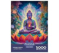 Puzzles Adultes 1000 Pièces Puzzle Buddha Statue Puzzles Papier Jeu De Famille Team Building Cadeau Nirvana pour Adultes Enfants 70x50cm/1000pcs