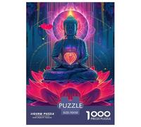 Puzzles Adultes 1000 Pièces Puzzle Buddha Statue Puzzles Papier Jeu Éducatif Parfait pour Les Soirées De Jeu Nirvana pour Adultes Et Enfants À Partir De 12 Ans 70x50cm/1000pcs