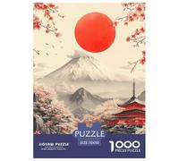 Puzzles Adultes 1000 Pièces Puzzle Cherry Blossom Puzzles Papier Divertissement Pour Les Amants Ou Les Amis Cadeau De Fête Des Mères Mount Fuji in Japan Pour Adultes Et Enfants À Partir De 12 Ans 70x5