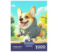 Puzzles Adultes 1000 Pièces Puzzle Corgi Puzzles Papier Jeu Éducatif Puzzle Familial Pet Dog pour Adultes Et Enfants À Partir De 8 Ans 70x50cm/1000pcs
