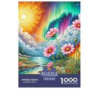 Puzzles Adultes 1000 Pièces Puzzle CosmosBipinnatPuzzles Papier Divertissement pour Les Amants Ou Les Amis Cadeau De Fête des Mères Landscape Painting pour Adultes Et Enfants À Partir De 14 an 70x