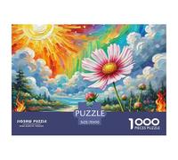 Puzzles Adultes 1000 Pièces Puzzle CosmosBipinnatPuzzles Papier DIY Divertissement pour Les Amants Ou Les Amis Cadeau De Fête des Mères Peinture de paysagePour Adultes Et Enfants À Partir De 12 an