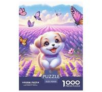 Puzzles Adultes 1000 Pièces Puzzle Cute Dog Puzzles Papier Jeu De Famille Team Building Cadeau Cartoon Animals pour Adultes Et Enfants À Partir De 8 Ans 70x50cm/1000pcs