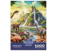 Puzzles Adultes 1000 Pièces Puzzle dinosauresPark Puzzles Papier Jeu Éducatif Puzzle Familial Jurassic pour Adultes Et Enfants À Partir De 14 an 70x50cm/1000pcss