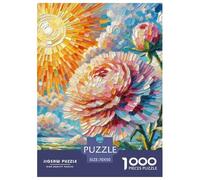 Puzzles Adultes 1000 Pièces Puzzle Fatsia Japonica FleurPuzzles Papier Divertissement pour Les Amants Ou Les Amis Cadeau De Fête des Mères Landscape Painting pour Adultes Et Enfants À Partir De 14 A