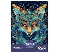 Puzzles Adultes 1000 Pièces Puzzle Fox Puzzles Papier Jeu Éducatif pour La Décoration De La Maison Dazzling Patterns pour Adultes Et Enfants À Partir De 12 Ans 38x26cm/1000pcs