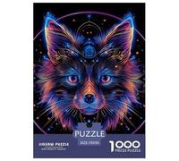Puzzles Adultes 1000 Pièces Puzzle Fox Puzzles Papier Jeu Éducatif pour La Décoration De La Maison Dazzling Patterns pour Adultes Et Enfants À Partir De 14 an 70x50cm/1000pcss