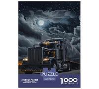 Puzzles Adultes 1000 Pièces Puzzle Gros camionPuzzles Papier Divertissement Parfait pour Les Soirées De Jeu The Persistence of The Night pour Adultes Et Enfants À Partir De 8 Ans 70x50cm/1000pcs