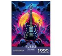 Puzzles Adultes 1000 Pièces Puzzle Guitars Puzzles Papier Divertissement Team Building Cadeau Magical Guitar pour Adultes Et Enfants À Partir De 12 Ans 38x26cm/1000pcs