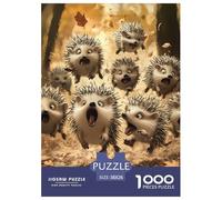 Puzzles Adultes 1000 Pièces Puzzle Hedgehog Puzzles Papier Jeu De Famille Puzzle Familial Cute Animals pour Adultes Et Enfants À Partir De 8 Ans 38x26cm/1000pcs