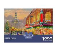 Puzzles Adultes 1000 Pièces Puzzle Marché Papier Jeu De Famille pour La Décoration De La Maison Urban Landscape pour Adultes Et Enfants À Partir De 8 Ans 38x26cm