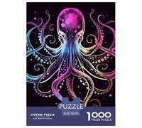 Puzzles Adultes 1000 Pièces Puzzle Octopus Puzzles Papier Divertissement Team Building Cadeau Painted Picture pour Adultes Enfants 70x50cm/1000pcs