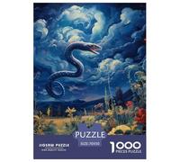 Puzzles Adultes 1000 Pièces Puzzle Oil Painting Snake Puzzles Papier Divertissement Puzzle Familial Flower Cluster pour Adultes Et Enfants À Partir De 12 Ans 70x50cm/1000pcs
