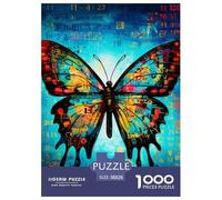 Puzzles Adultes 1000 Pièces Puzzle papillonPuzzles Papier Jeu Éducatif Team Building Runes pour Adultes Enfants 38x26cm/1000pcs