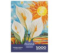 Puzzles Adultes 1000 Pièces Puzzle Peace LilyPuzzles Papier Jeu Éducatif Puzzle Familial Landscape Painting pour Adultes Et Enfants À Partir De 12 Ans 70x50cm/1000pcs