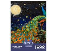 Puzzles Adultes 1000 Pièces Puzzle Peacock Puzzles Papier Divertissement Puzzle Familial The King of The Birds pour Adultes Et Enfants À Partir De 14 an 38x26cm/1000pcss