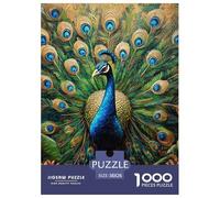 Puzzles Adultes 1000 Pièces Puzzle Peacock Puzzles Papier Divertissement Team Building Cadeau The King of The Birds pour Adultes Et Enfants À Partir De 8 Ans 38x26cm/1000pcs