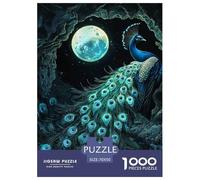 Puzzles Adultes 1000 Pièces Puzzle Peacock Puzzles Papier Jeu Éducatif pour La Décoration De La Maison The King of The Birds pour Adultes Et Enfants À Partir De 8 Ans 70x50cm/1000pcs