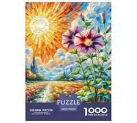 Puzzles Adultes 1000 Pièces Puzzle PétunieHybridePuzzles Papier Divertissement Team Building Cadeau The Brilliant Sun pour Adultes Enfants 70x50cm/1000pcs