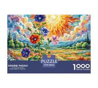 Puzzles Adultes 1000 Pièces Puzzle PétunieHybridePuzzles Papier DIY Divertissement Parfait pour Les Soirées De Jeu The Brilliant Sun pour Adultes Et Enfants À Partir De 12 Ans 38x26cm/1000pcs