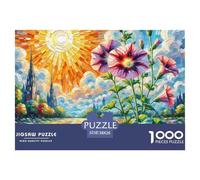 Puzzles Adultes 1000 Pièces Puzzle PétunieHybridePuzzles Papier Jeu Éducatif Team Building Cadeau The Brilliant Sun pour Adultes Enfants 38x26cm/1000pcs