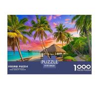 Puzzles Adultes 1000 Pièces Puzzle Plage Papier Jeu Éducatif Team Building Cadeau pour Adultes Enfants 38x26cm