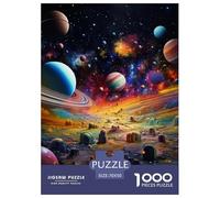 Puzzles Adultes 1000 Pièces Puzzle Planet Puzzles Papier Jeu Éducatif Parfait pour Les Soirées De Jeu Cosmic Galaxy pour Adultes Et Enfants À Partir De 12 Ans 70x50cm/1000pcs