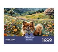 Puzzles Adultes 1000 Pièces Puzzle PoméraniePuzzles Papier Jeu Éducatif Parfait pour Les Soirées De Jeu Pet Dog pour Adultes Et Enfants À Partir De 14 an 70x50cm/1000pcss
